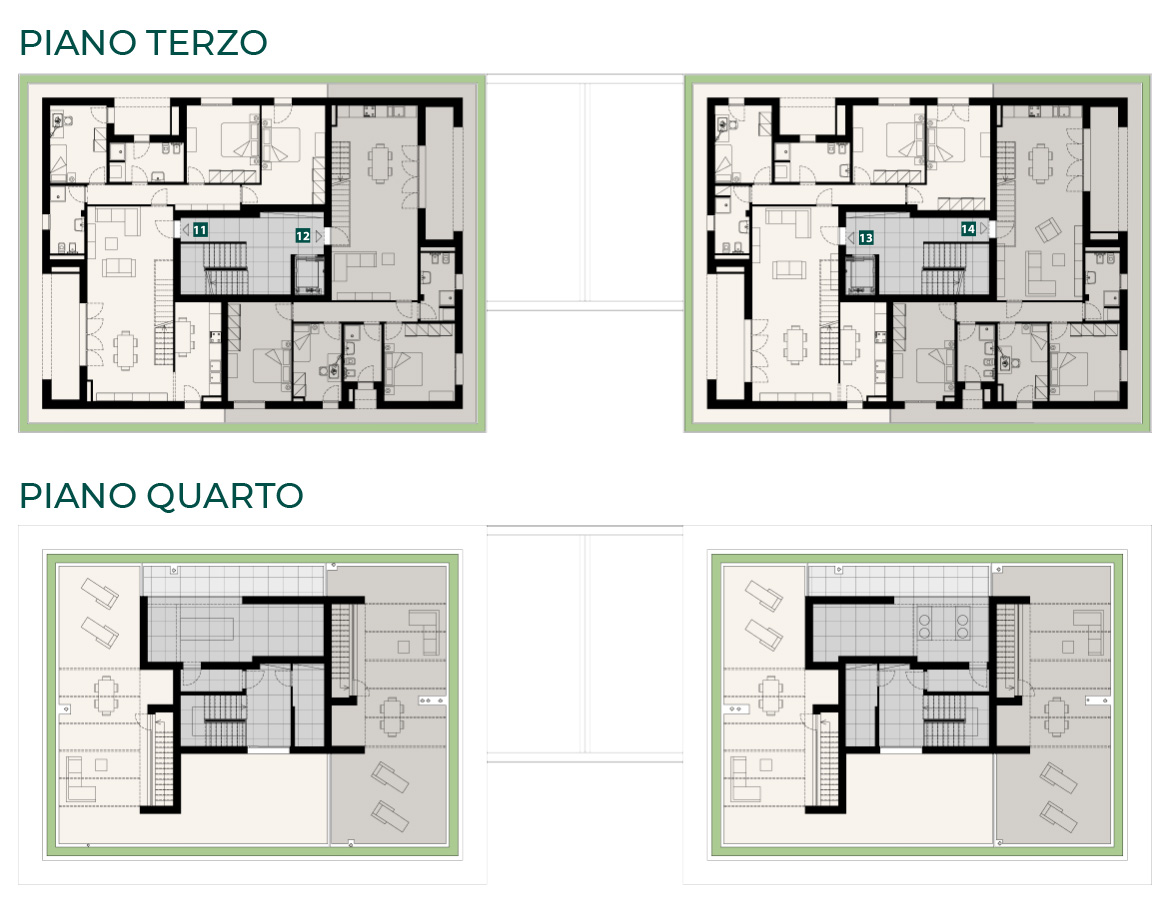 giardino verticale pisa piani terzo e quarto